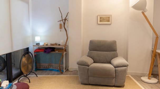 Cabinet, espace thérapeutique confortable